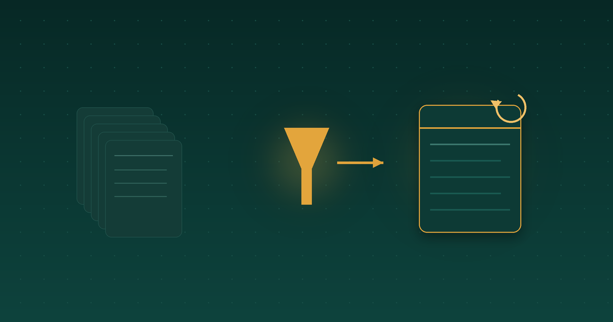 Rebuilding the content engine: duplicate drafts filtered into one published post